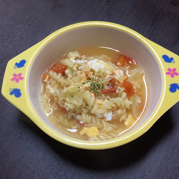 離乳食 完了期 卵とトマトのスープパスタ レシピ 作り方 By 楽天レシピ 離乳食 完了期 卵とトマトのスープパスタ レシピ 作り方 By 楽天レシピ
